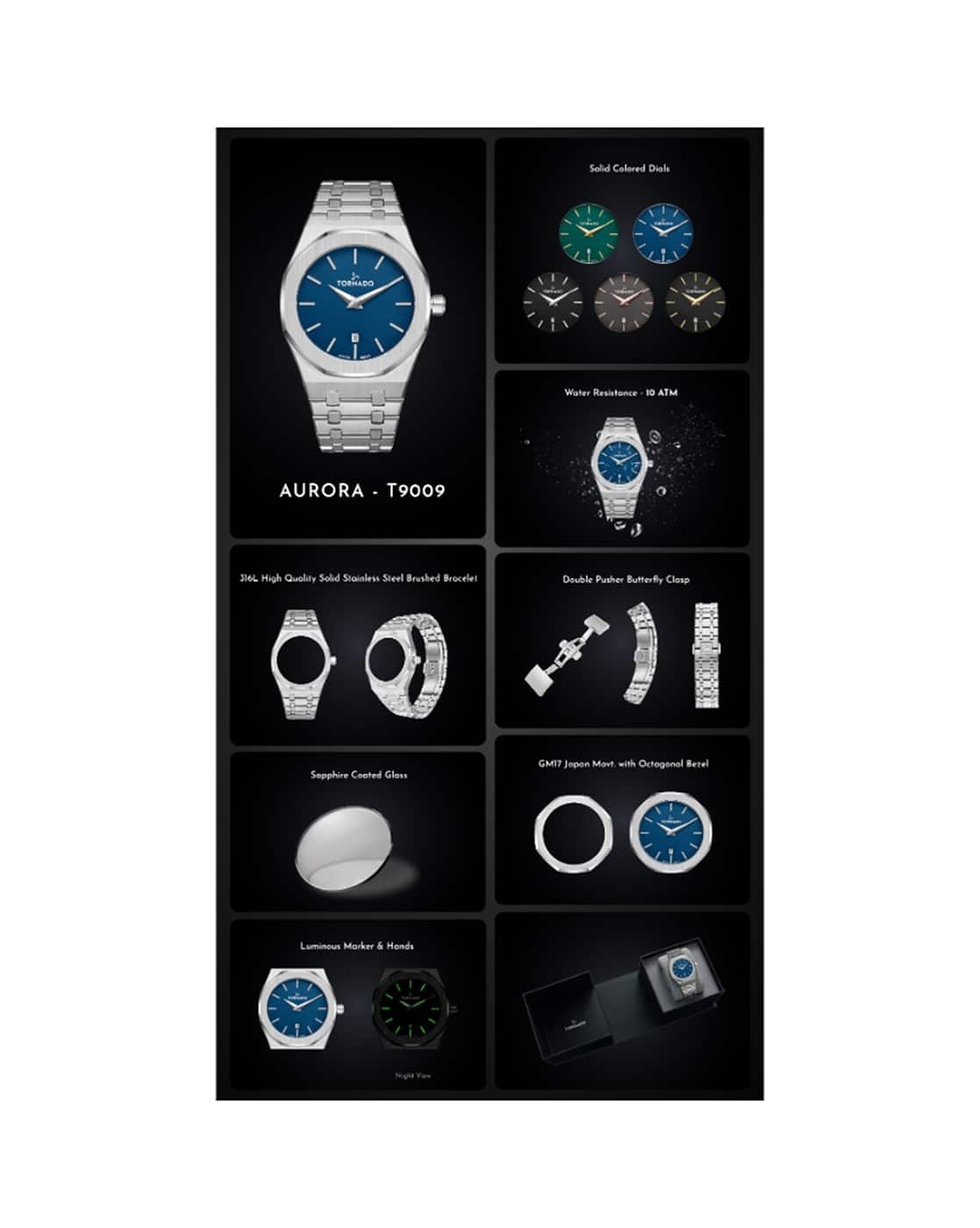 Buy TORNADO T9009-XBXXL Men Analogue Watch Online | Ajio.com