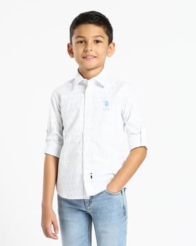 u.s. polo assn. Boys Printed Regular Fit Shirt-picture-12