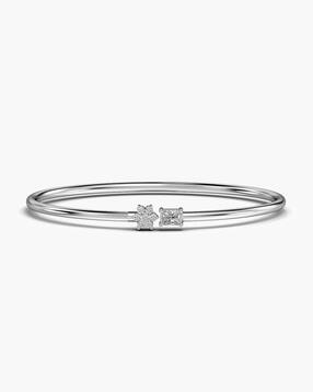 moena Women White Gold Lab Grown Diamond-Studded Bracelet-picture-15