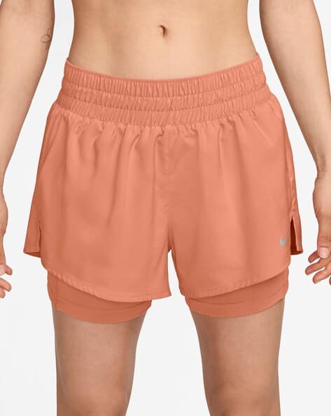 nike dri fit orange shorts