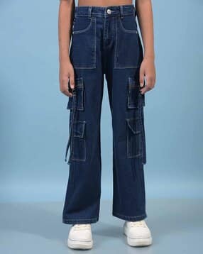 crimsoune club Girls Light Washed Baggy Jeans-picture-13
