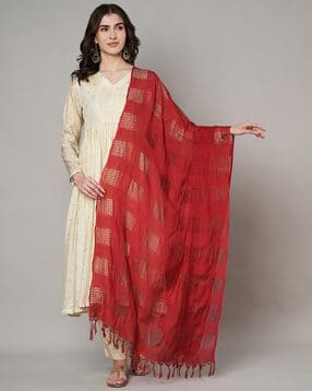 muffly Women Printed Dupatta with Tassels-picture-22