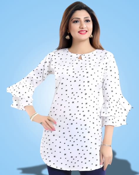 Revangi Women Printed Flared Tunic