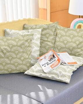 divine casa Set of 5 Printed Square Cushion Covers-picture-34