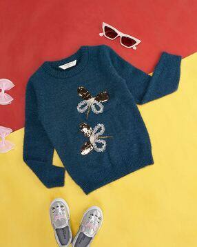 pantaloons junior Girl Embellished Slip-On Pullover-picture-26