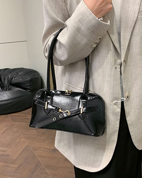 Lulu & Sky Women Shoulder Bag with Metal-Accent