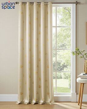 Printed Eyelets Door Curtain