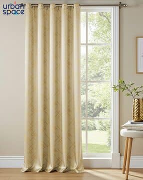 urban space Set of 1 Gold Foil Printed Blackout Curtain -picture-41
