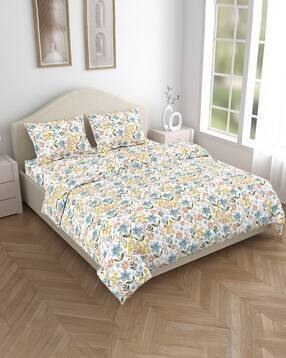 Floral Bedsheet With 2 Pillow Cover