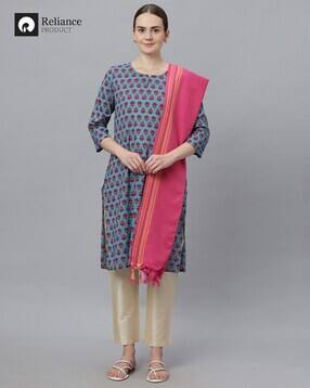fashion world Women Chanderi Dupatta with Tassels-picture-43