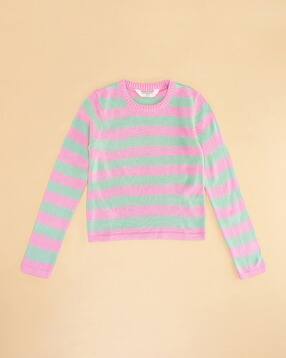 pantaloons junior Girl Striped Slip-On Pullover-picture-13