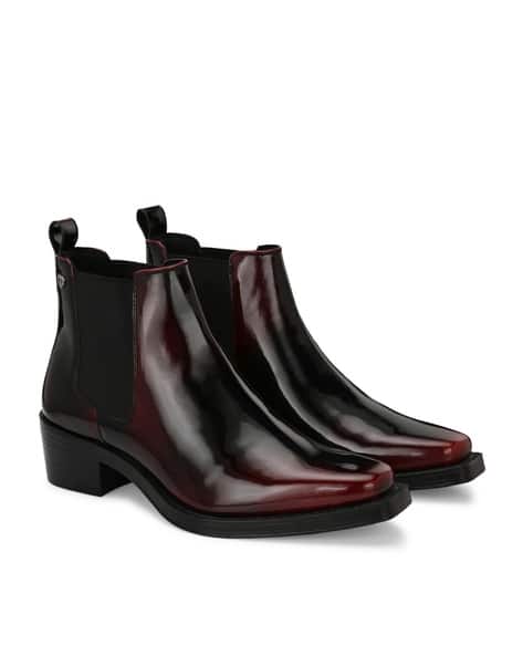 Men Chelsea Boots with Faux Leather Upper