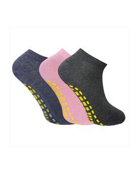 hebtroco Pack Of 3 Women Ankle Socks-picture-13