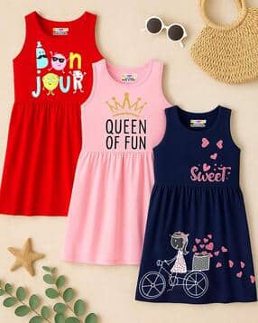 kuchipoo Pack of 2 Girls Cartoon Dress-picture-13