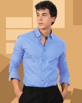 7 threads Men Regular Fit Shirt with Spread Collar -picture-27
