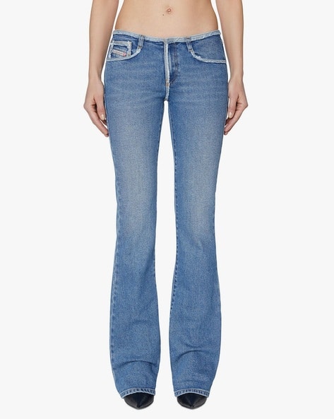 Buy DIESEL Women 1969 D-Ebbey Low-Rise Bootcut Flared Jeans Blue