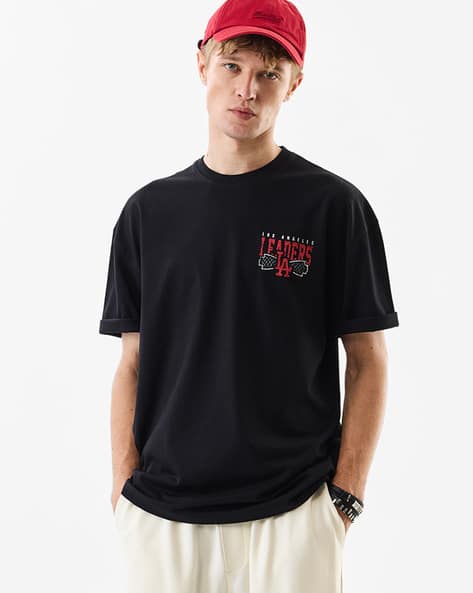Men's T-Shirt | Carved Chaos Graphic Print Crew Neck Tee | Stylish Regular Fit Viscose Blend Fabric for Summer Casual Wear & Everyday Comfort