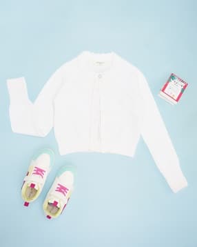 pantaloons junior Girl Embroidered Cardigan with Button-Closure-picture-30