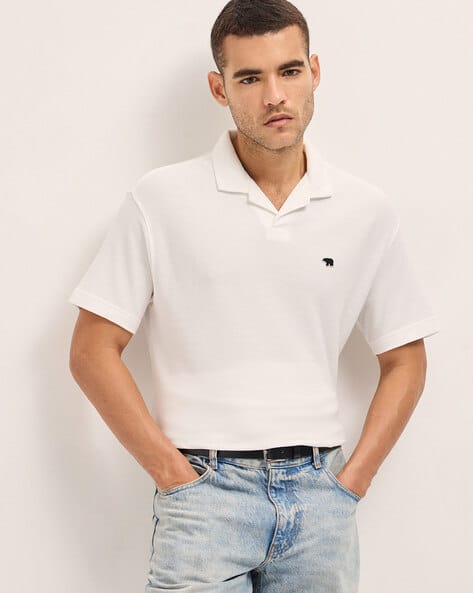 THE BEAR HOUSE Men Relaxed Fit Polo T-shirt