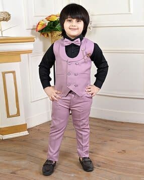 pixie n prince Boys Suit Set with Slit Pockets -picture-11