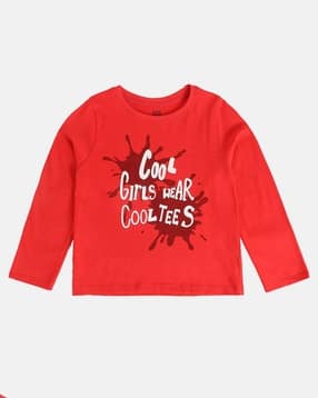 mini klub Girls Typographic Print Round-Neck Top-picture-12