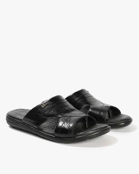 Men Leather Slip-On Sandals