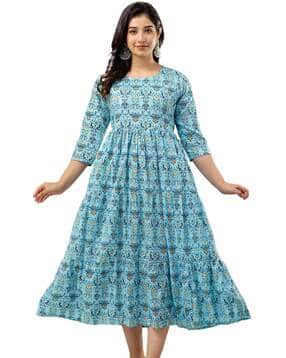 biffy Women Floral Fit and Flare Dress-picture-22