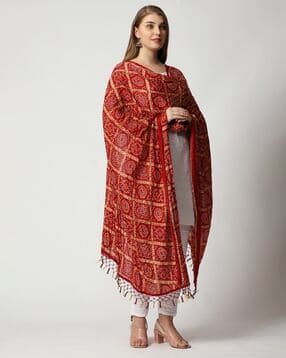 Cotton Printed Dupatta        -image-9