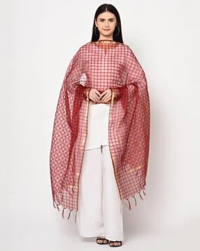 indie picks Banarasi Poly Silk Woven Dupatta      -picture-48