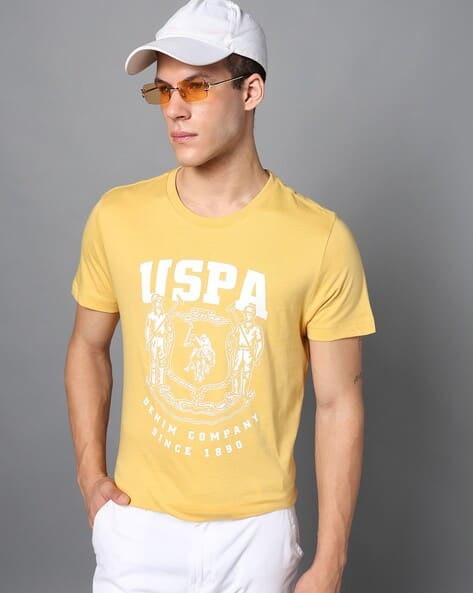 U.S. Polo Assn. Men Heritage Print Slim Fit Crew-Neck T-Shirt
