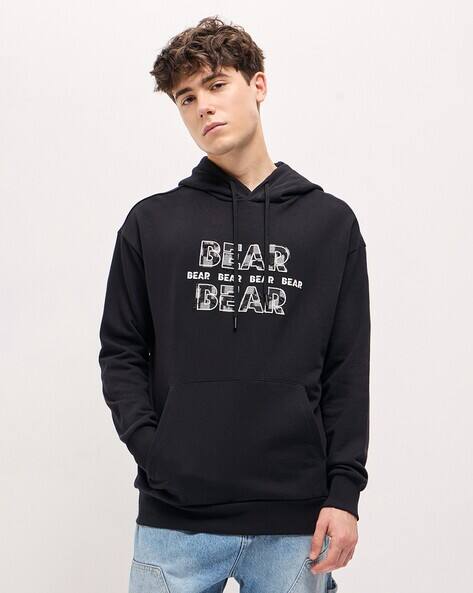Buy Black Sweatshirt Hoodies for Men by THE BEAR HOUSE Online