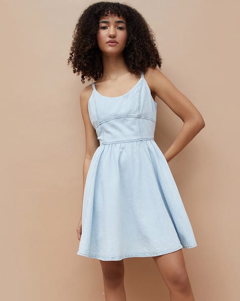 princess polly baby blue dress WornOnTV: Ginger's blue floral dress on Good Morning America | Ginger Zee