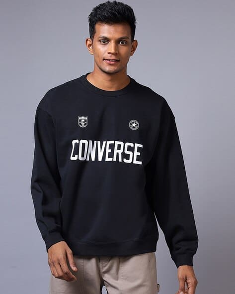 Buy Black Sweatshirt Hoodies for Men by CONVERSE Online