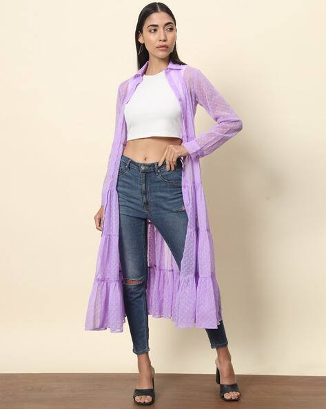 Fyre Rose Women Self-Design Regular Fit Shrug