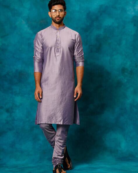 VASTRAMAY Men Viscose Kurta Pyjama Set