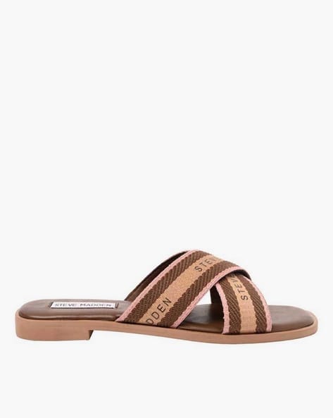 Buy Brown Flat Sandals for Women by STEVE MADDEN Online