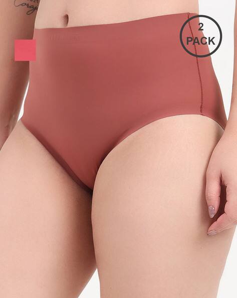 BEACH CURVE Women Pack of 2 Briefs with Elasticated Waistband