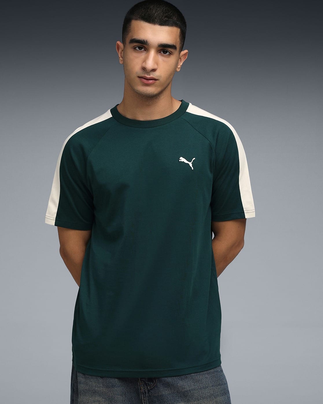 T7 Men's Regular Fit Cotton T-Shirt