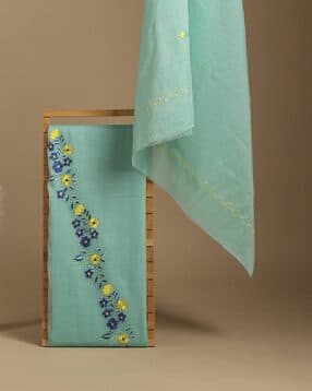 indie picks Hand Dyed Embroidery Unstitched Dress Material-picture-25