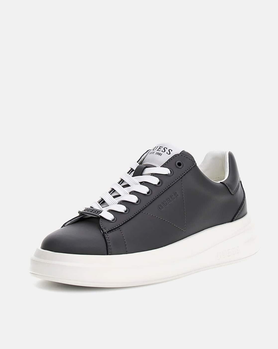 Men Typographic Print Lace-Up Sneakers