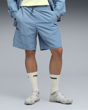 Men Flat Front Mid Rise Shorts-image-22