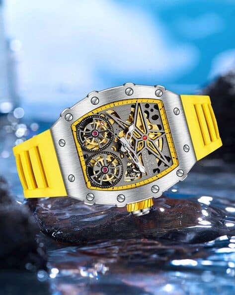 Giordano Men Rectangular Shaped Watch-GZ-50128