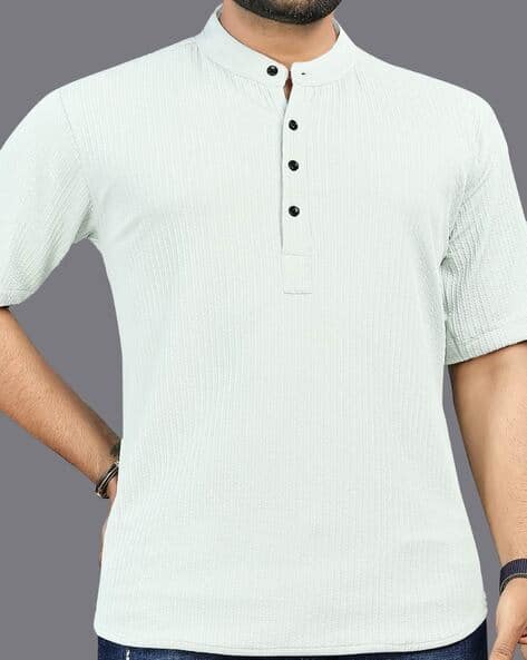 Brucella Men Textured Loose Fit Shirt
