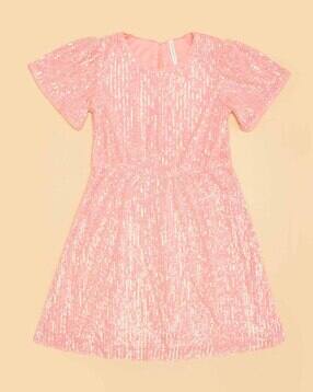 pantaloons junior Girls Embellished A-Line Dress-picture-34