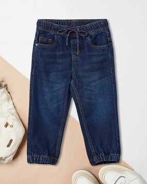 max Boys Slim Fit Washed Denim Joggers-picture-35