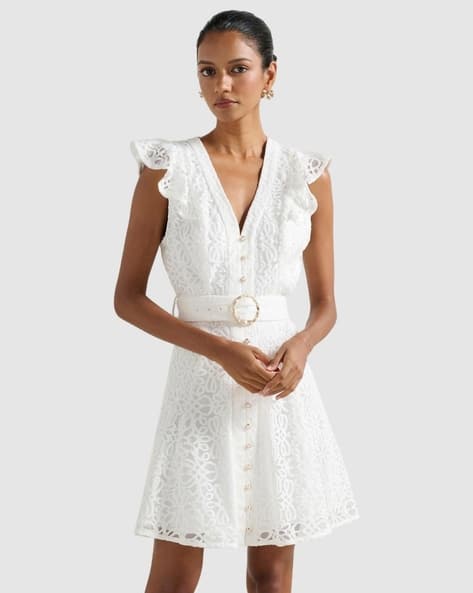 sachin and babi light blue dress Forever New Helen Embroidered Midi Dress main image 0