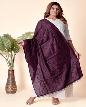 ebadat Women Embellished Dupatta-picture-16