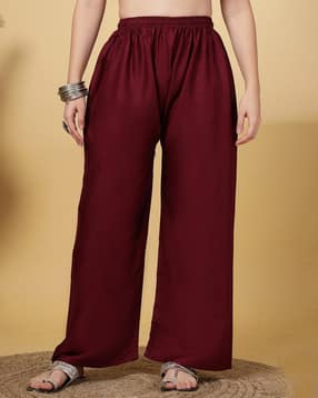 clora creation Women Palazzos with Elasticated Waistband-picture-6