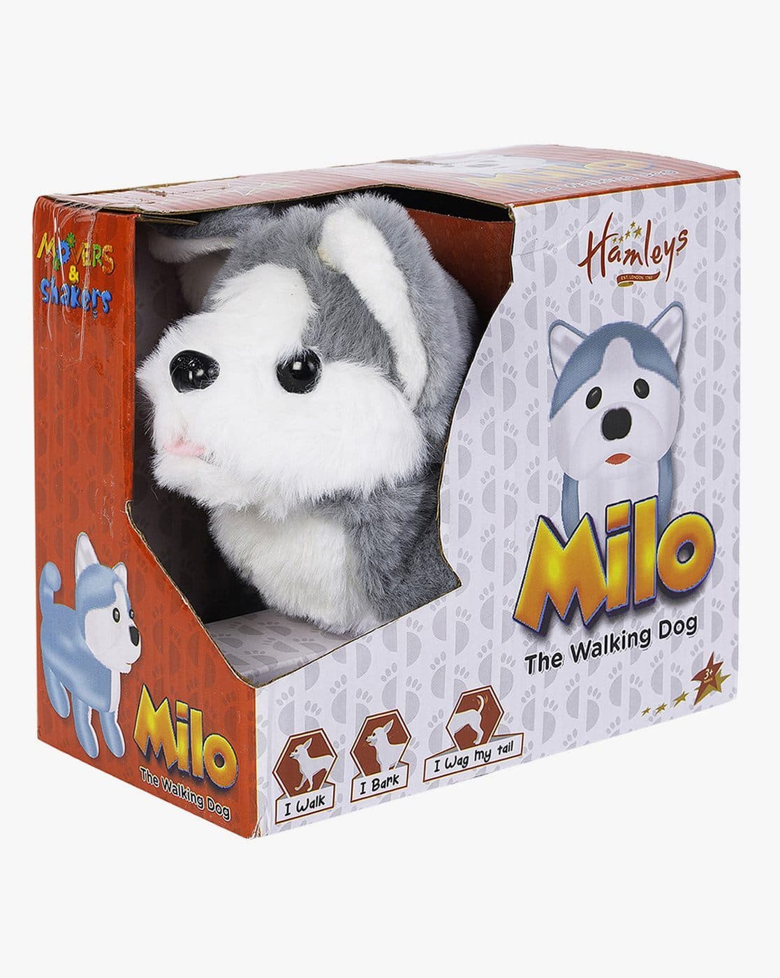 Hamleys Keel Toys Husky Walking Talking Dog Milo Interactive Toy