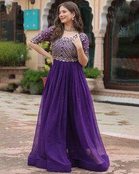 wedani Women Embroidered Flared Dress-picture-14